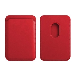 [AC-CH-MPCH-RD] PU Leather Magnet Phone Card Holder - Red