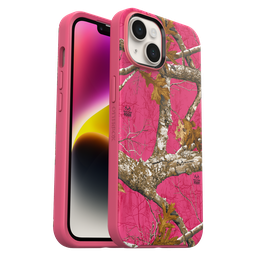 [77-91395] Otterbox - Symmetry Plus Graphics Case For Apple Iphone 14  /  13 - Flamingo Pink