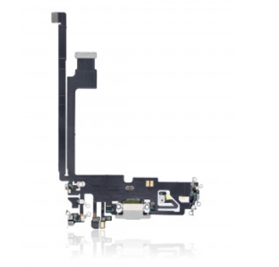 [SP-I12PM-CP-AM-SI] Charging Port Flex Cable For iPhone 12 / 12 Pro Max - Silver (Aftermarket)