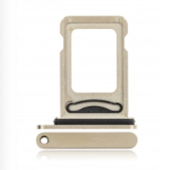 [SP-I12PM-DSCT-GO] Dual Sim Card Tray For iPhone 12 Pro Max / 12 Pro (Gold) (Premium)