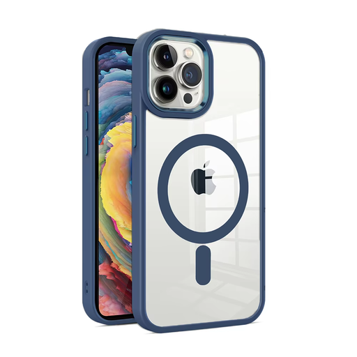 [CS-I13P-MWC-DBL] Metal Wireless Charging Case for iPhone 13 Pro -Darkblue