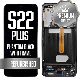 [LCD-S22P-WF-BK] OLED Assembly for Samsung Galaxy S22 Plus With Frame - Phantom Black (Refurbished)