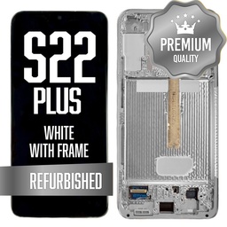 [LCD-S22P-WF-WH] OLED Assembly for Samsung Galaxy S22 Plus  With Frame - White (Refurbished)