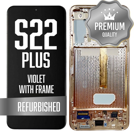 [LCD-S22P-WF-VI] OLED Assembly for Samsung Galaxy S22 Plus With Frame - Violet (Refurbished)