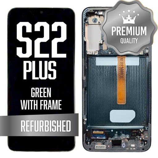 [LCD-S22P-WF-GR] OLED Assembly for Samsung Galaxy S22 Plus With Frame - Green (Refurbished)