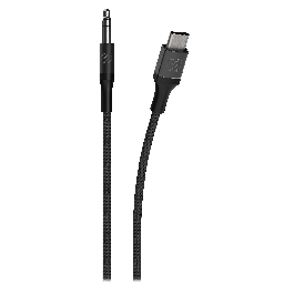 [CAUXB4-SP] Scosche - Braided Usb C To 3.5mm Aux Cable 4ft - Space Gray