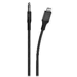 [I3AUXB4SG-SP] Scosche - Braided Apple Lightning To 3.5mm Aux Cable 4ft - Space Gray