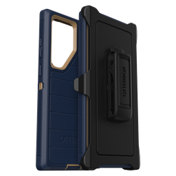 [77-91069] Otterbox - Defender Pro Case For Samsung Galaxy S23 Ultra  - Blue Suede Shoes