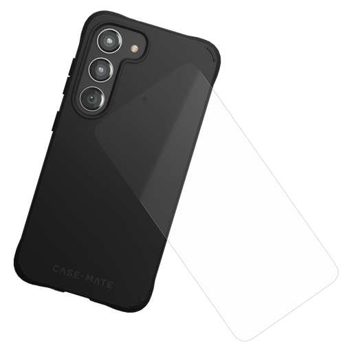 [CM050692] Case-mate - Protection Pack Tough Case And Glass Screen Protector For Samsung Galaxy S23 - Black