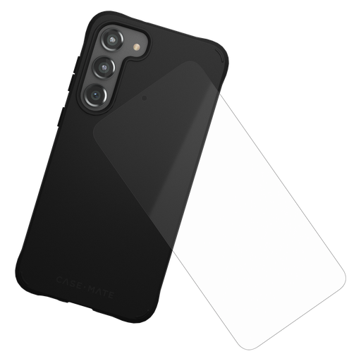 [CM050694] Case-mate - Protection Pack Tough Case And Glass Screen Protector For Samsung Galaxy S23 Plus - Black