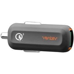 [RQ1300VPAVNV] Ventev - Qc3.0 24w Dashport Rq1300 Mini Car Charger And Usb A To Micro Usb Cable 3.3ft - Gray