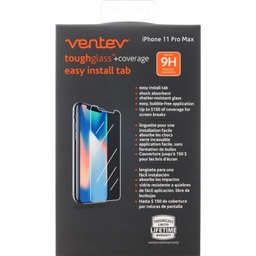 [TGPHXMINVNV] Ventev - Toughglass Plus Coverage Tempered Glass Screen Protector For Apple Iphone 11 Pro Max  /  Xs Max - Clear