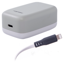 [WC30-CL252381] Ventev - 30w Wall Charger And Usb C To Apple Lightning Cable - White