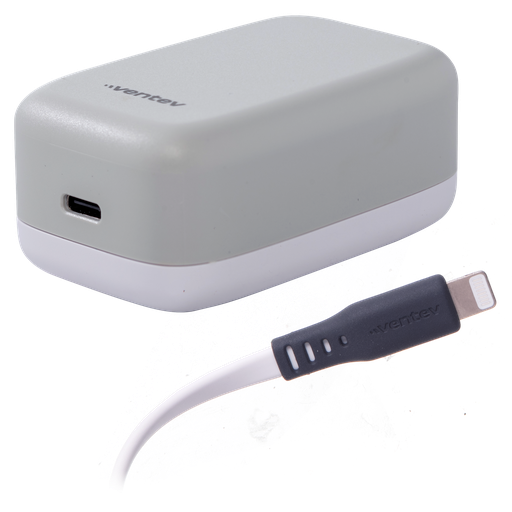 [WC30-CL252381] Ventev - 30w Wall Charger And Usb C To Apple Lightning Cable - White