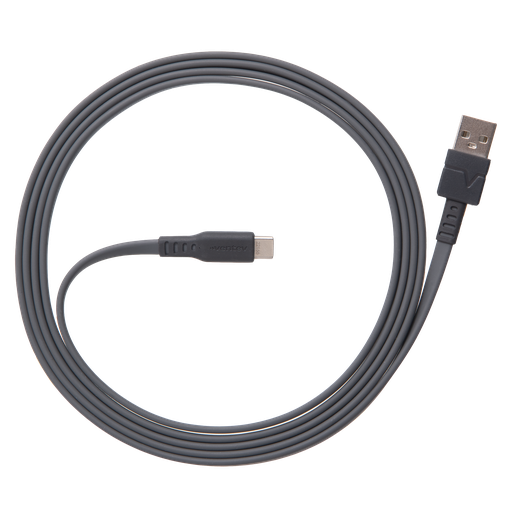 [FC6-GRY255968] Ventev - Chargesync Flat Usb A To Usb C Cable 6ft - Grey