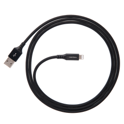 [AC4-BLK256515] Ventev - Chargesync Alloy Usb A To Apple Lightning Cable 4ft - Black