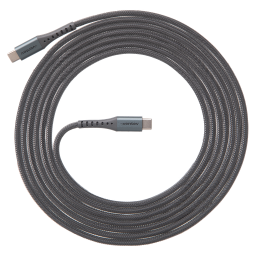 [AC10-STL256518] Ventev - Chargesync Alloy Usb C To Usb C Cable 10ft - Steel