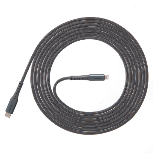 [AC10-STL256520] Ventev - Chargesync Alloy Usb C To Apple Lightning Cable 10ft - Steel