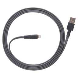 [FC6-GRY256526] Ventev - Chargesync Flat Usb A To Apple Lightning Cable 6ft - Gray