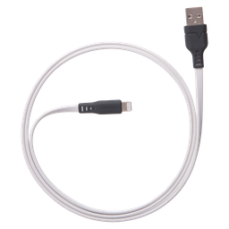 [FC6-WHT256527] Ventev - Chargesync Flat Usb A To Apple Lightning Cable 6ft - White