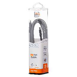 [FC6-GRY256529] Ventev - Chargesync Flat Usb C To Apple Lightning Cable 6ft - Gray