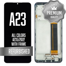 [LCD-A235-WF-BK] LCD Assembly for Galaxy A23 (A235, 2022) with Frame - All Colors (Premium/Refurbished)