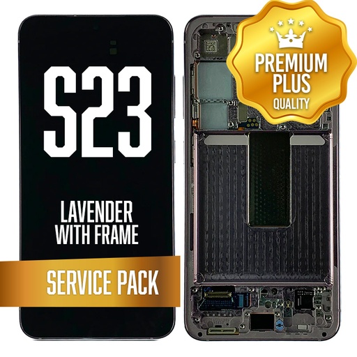 [LCD-S23-WF-SP-LV] OLED Assembly for Samsung Galaxy S23 With Frame - Lavender (Service Pack)