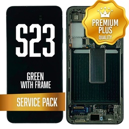 [LCD-S23-WF-SP-GR] OLED Assembly for Samsung Galaxy S23 With Frame - Green (Service Pack)