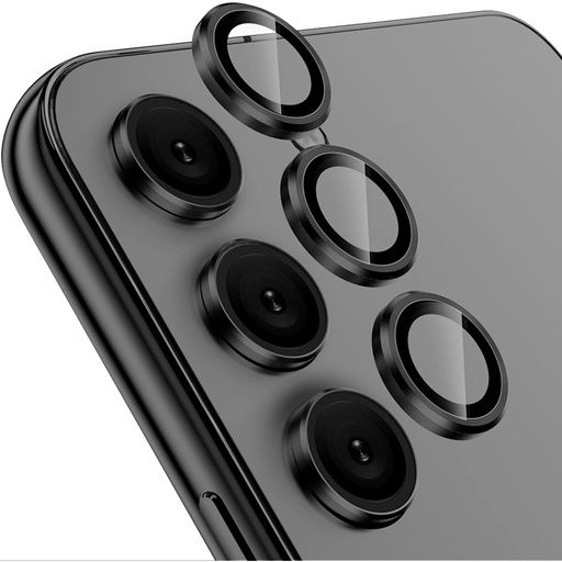 [TG-S23-RCL-BK] Ring Camera Lens w/HD Tempered Glass for Samsung Galaxy S23 (Black) (1 Pc)