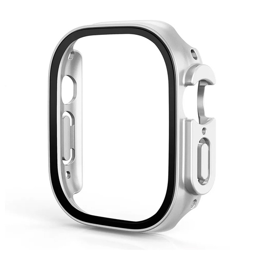 [TG-IWU-HPT] Hard PC Case with Tempered Glass For Apple Watch Ultra (1 Pc)
