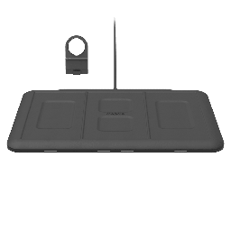 [401306598] Mophie - 4 In 1 Wireless Charging Pad 10w - Black