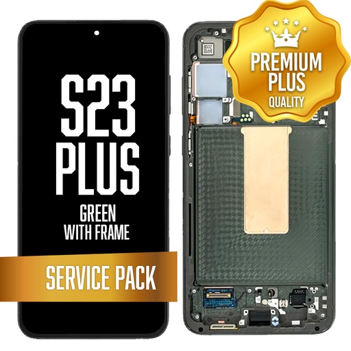 [LCD-S23P-WF-SP-GR] OLED Assembly for Samsung Galaxy S23 Plus With Frame - Green (Service Pack)