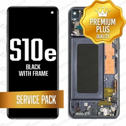 [LCD-S10E-WF-SP-BK] OLED Assembly for Samsung Galaxy S10E With Frame - Prism Black (Service Pack)