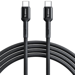 [AC-EC51-CC-BK] Esoulk 10ft Fast Charging Cable C to C - Black