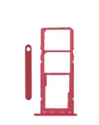 [SP-A025-DST-RD] Dual Sim Card Tray For Samsung Galaxy A02S (A025 / 2020) / A03 (A035 / 2021) (Red)
