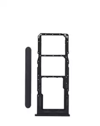 [SP-A022-DSCT-BK] Dual Sim Card Tray For Samsung Galaxy A02 (A022 / 2020) (Black) (Premium)