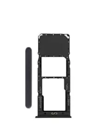 [SP-A022-SSCT-BK] Single Sim Card Tray For Samsung Galaxy A02 (A022 / 2020) (Black) (Premium)