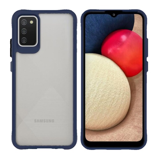 [CS-A52-CEC-DBL] Clear Edge Case for Galaxy A52 - Dark Blue