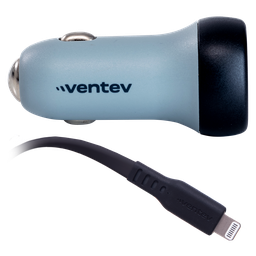[CC30-CL259488] Ventev - 30w Usb C Pps Car Charger And Usb C To Apple Lightning Cable - Dark Gray
