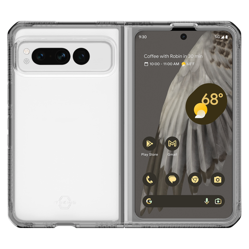 [GGFD-HBMKC-BKTR] Itskins - Hybridr Case For Google Pixel Fold - Black And Transparent