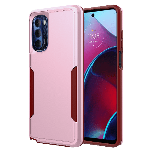 [AA-GSTYLUS22-MILITARY-PNK] Ampd - Military Drop Case For Motorola Moto G Stylus 2022  /  Moto G Stylus 5g 2022 - Pink