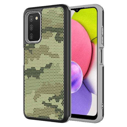 [AA-A03S-SLIMDESIGN-CAMO] Ampd - Slim Dual Layer Case For Samsung Galaxy A03s - Camouflage
