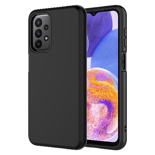 [AA-A23-CLASSIC-BLK] Ampd - Classic Slim Dual Layer Case For Samsung Galaxy A23  /  A23 5g - Black