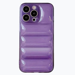 [CS-I14M-PCC-PU] Puffer Clear Case for iPhone 14 Plus - Purple