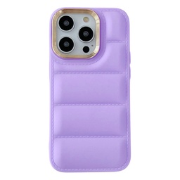 [CS-I12-PMC-PU] Puffer Matte Case for iPhone 12 / 12 Pro - Purple
