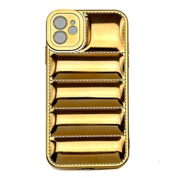 [CS-I14M-PSC-GO] Puffer Shiny Case for iPhone 14 Plus - Gold