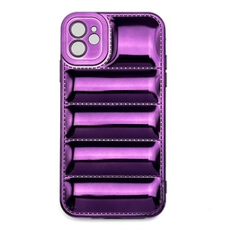 [CS-I14P-PSC-PU] Puffer Shiny Case for iPhone 14 Pro - Purple