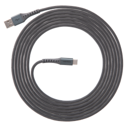 [AC10-STL256519] Ventev - Chargesync Alloy Usb A To Usb C Cable 10ft - Steel