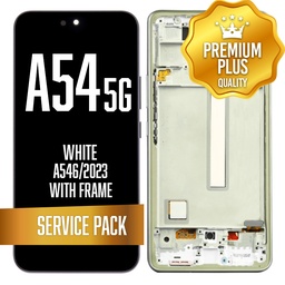 [LCD-A546-WF-SP-WH] LCD Assembly for Samsung Galaxy A54 5G (A546, 2023) With Frame - White (Service Pack)