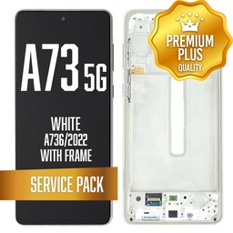 [LCD-A736-WF-SP-WH] LCD Assembly for Samsung Galaxy A73 5G (A736, 2022) With Frame - White (Service Pack)